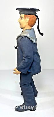 LEHMANN DANCING SAILOR c. 1910 TIN LITHO TOY GERMANY WIND UP TINPLATE with BOX