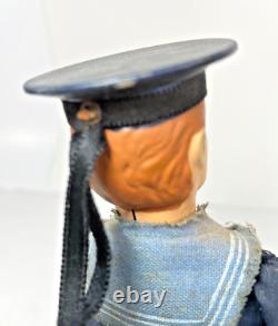 LEHMANN DANCING SAILOR c. 1910 TIN LITHO TOY GERMANY WIND UP TINPLATE with BOX