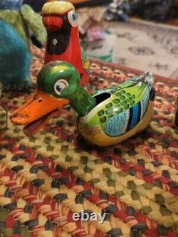 LOT OF 9 Vintage WINDUP TOYS READ Description