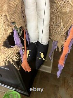 Large Vintage Handmade Old Lady Witch Wooden Marionette String Puppet 28 Long
