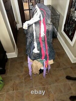 Large Vintage Handmade Old Lady Witch Wooden Marionette String Puppet 28 Long