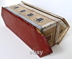 Late 19th Century Flat Bottom Toy Noah's Ark with 34 Figures. German Circa 1880