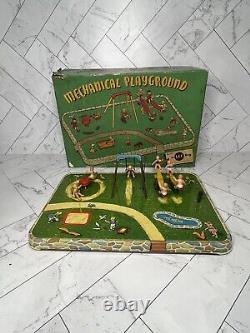 Lee Toy Mechanical Playground with Box Vintage 1950s