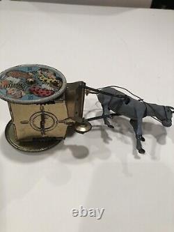 Lehmann Balky Mule with Clown Wind-Up Tin Toy. Shipped USPS First Class