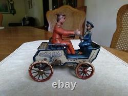 Lehmann Naughty Boy Windup Carriage Car Toy German 1903 Working