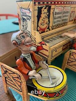 Lil Abner and his Dogpatch Band Wind-Up Toy WORKS! Vintage Wind Up Toy