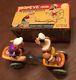 Linemar Popeye And Mean Man Nmib Mechanical Fighters Rare Tin Wind Up & Mint Box