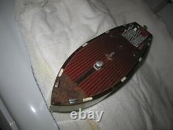 Lionel race boat #44 WOW! LOOK! PREWAR windup tin partial restoration with issues