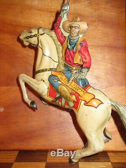 Lone Ranger& Silver vintage 1938 MARX metal toy