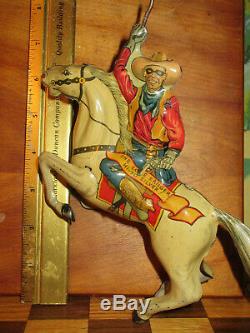 Lone Ranger& Silver vintage 1938 MARX metal toy