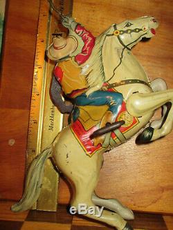 Lone Ranger& Silver vintage 1938 MARX metal toy