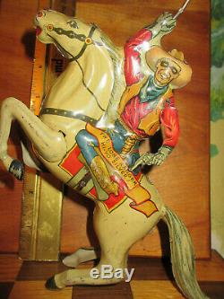 Lone Ranger& Silver vintage 1938 MARX metal toy