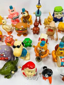 Lot (40+) vtg Wind-Up Toys tomy ET pacman monsters garfield santa snoopy