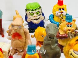 Lot (40+) vtg Wind-Up Toys tomy ET pacman monsters garfield santa snoopy