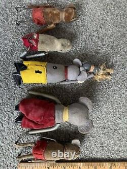 Lot of 5 Five Schuco Mohair Key WInd Mice Mouse GERMANY 2 Work Come With 1 Key