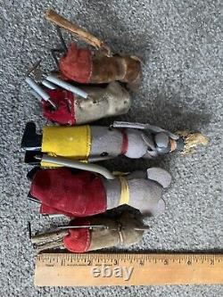 Lot of 5 Five Schuco Mohair Key WInd Mice Mouse GERMANY 2 Work Come With 1 Key