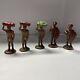 Lot of 5 VTG MCM J H Miller Wax Plastic African Safari Natives Toys