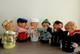 Lot of 6 pcs of Vintage Circa 1960s Drinking Man Squeaker Toys. Rare