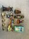 Lot of 8 Litho Tin Vintage Toys