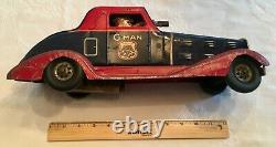 Louis Marx G-man Justice Pursuit Car, Original, Great Condition ($500 Obo)