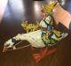 MARX Antique Mother Goose with Cat Galloping Goose Wind Up Tin Toy