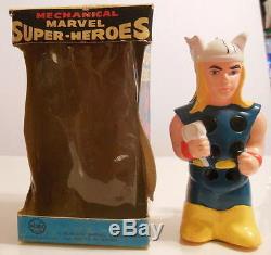 MARX Marvel Super-Heroes MIGHTY THOR WIND UP WALKER w ORIGINAL BOX 1968