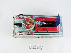 MARX Rex Mars Planet Patrol Sparking SPACE TANK Wind up tin toy vintage 1950s 53
