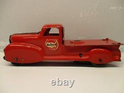 MARX TIN LITHO PRESSED STEEL WINDUP UNITED VAN LINE MOVING TRUCK 1940s TOY WORKS