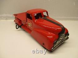 MARX TIN LITHO PRESSED STEEL WINDUP UNITED VAN LINE MOVING TRUCK 1940s TOY WORKS