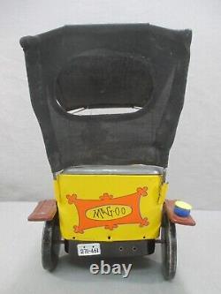 MR. MAGOO Tin Litho Car STILL WORKS Vintage 1961 Hubley Battery Op. Mag-oo