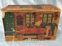 Marx 1930s Amos & Andy Tin Windup Fresh Air Taxi With Box