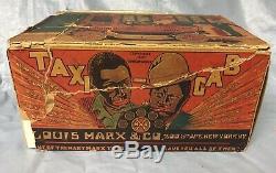 Marx 1930s Amos & Andy Tin Windup Fresh Air Taxi With Box