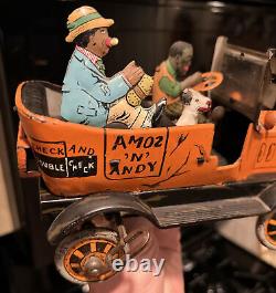 Marx Amos N Andy Tin Litho Wind Up Fresh Air Taxi Rumble Car Mth Amos And Andy