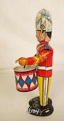 Marx Antique Tin Litho George The Drummer Boy Windup Drummer-near Mint In Ob