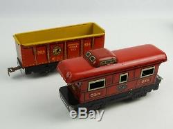 Marx & Co. Tin Litho Wind-Up Train set Northern Pacific New York Central VG cond