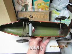 Marx Giant King Boat Tail Tin Litho Red Yellow Indy Racer 1941 Wind Up 13 Exc