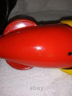 Marx Original Rocket Fighter Tin Lithograph Windup Toy-1950-51-top Condition