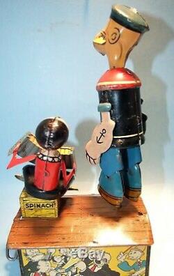 Marx Popeye And Olive Oyl Dancing Jigger Tin Toy 1936