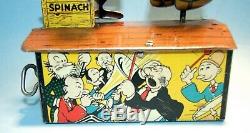 Marx Popeye And Olive Oyl Dancing Jigger Tin Toy 1936