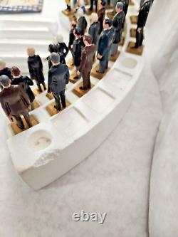 Marx Presidents Vintage 1960's Mini Figure Set of 35 with Original Stand and Book