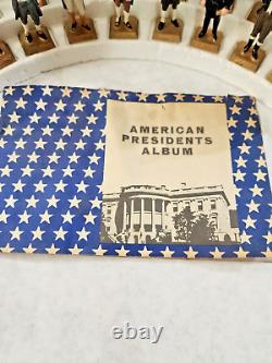 Marx Presidents Vintage 1960's Mini Figure Set of 35 with Original Stand and Book