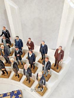 Marx Presidents Vintage 1960's Mini Figure Set of 35 with Original Stand and Book