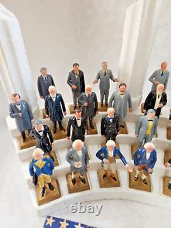 Marx Presidents Vintage 1960's Mini Figure Set of 35 with Original Stand and Book