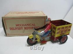 Marx Speed Boy Delivery Motorcycle Mint In Box