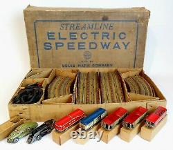 Marx, Streamline Electric Speedway, 1933, F. A. O. SCHWARZ Store N. Y, Very RARE