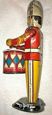 Marx Tin Litho Ca 1940 Soldier George The Drummer Boy Key-Wind Up Mechanical Toy