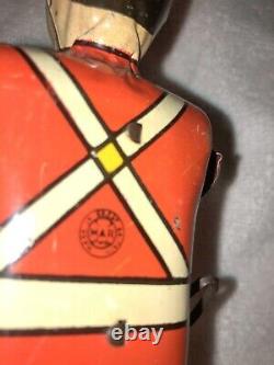 Marx Tin Litho Ca 1940 Soldier George The Drummer Boy Key-Wind Up Mechanical Toy