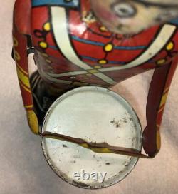 Marx Tin Litho Ca 1940 Soldier George The Drummer Boy Key-Wind Up Mechanical Toy