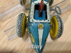 Marx Tin Litho toy WIND UP toy MIDGET RACER # 7