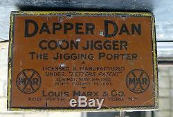 Marx Tin Wind Up New York 1910 Earliest Porter Dapper Dan Black Americana